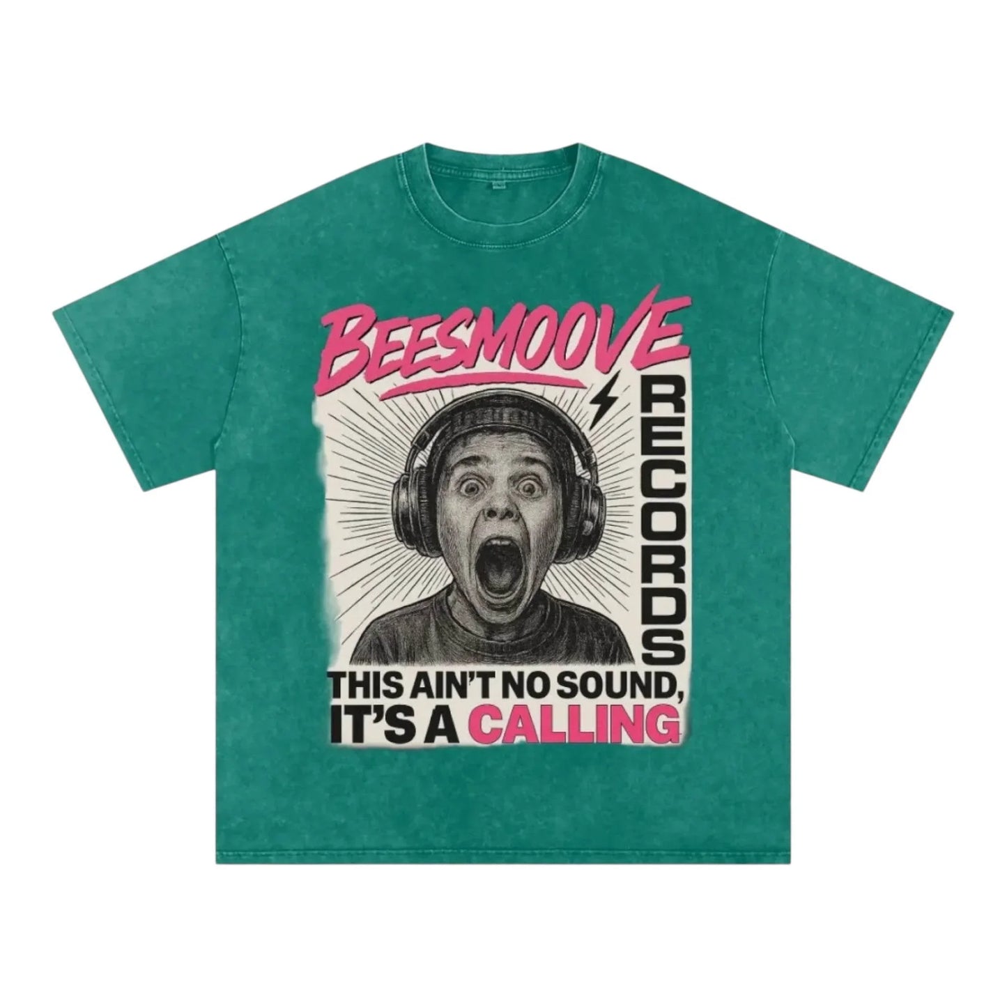 BEESMOOVE Frequency Wash Oversize Tee - Beesmoove
