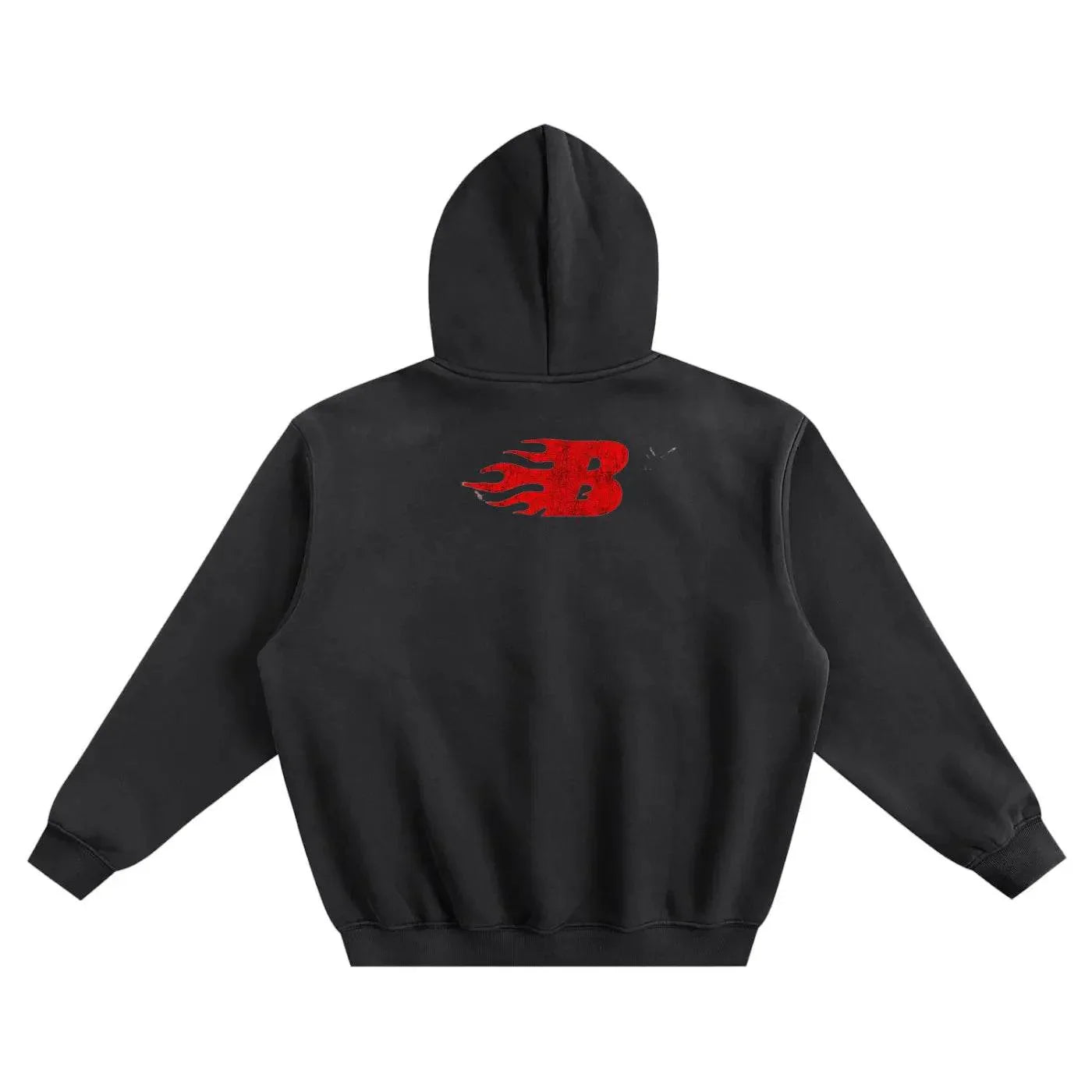 BEESMOOVE SUSPICIOUS SMILE Fleeced Boxy Hoodie - Beesmoove