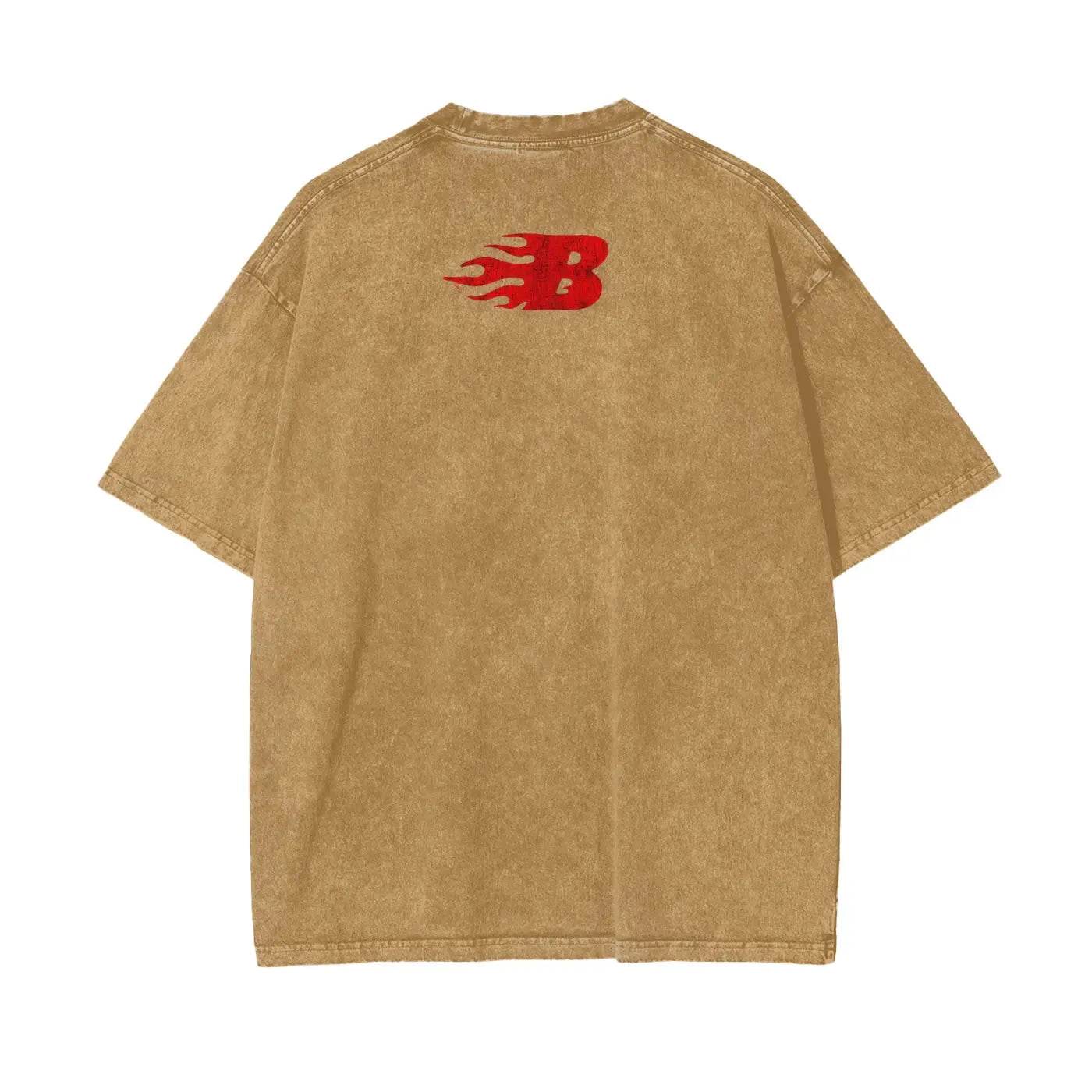 BEESMOOVE Take It Easy Buddy Oversize Washed Tee - Beesmoove