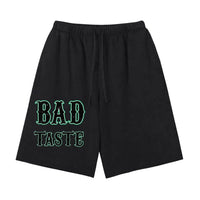 BEESMOOVE Bad Taste Green head Vintage Washed Shorts - Beesmoove