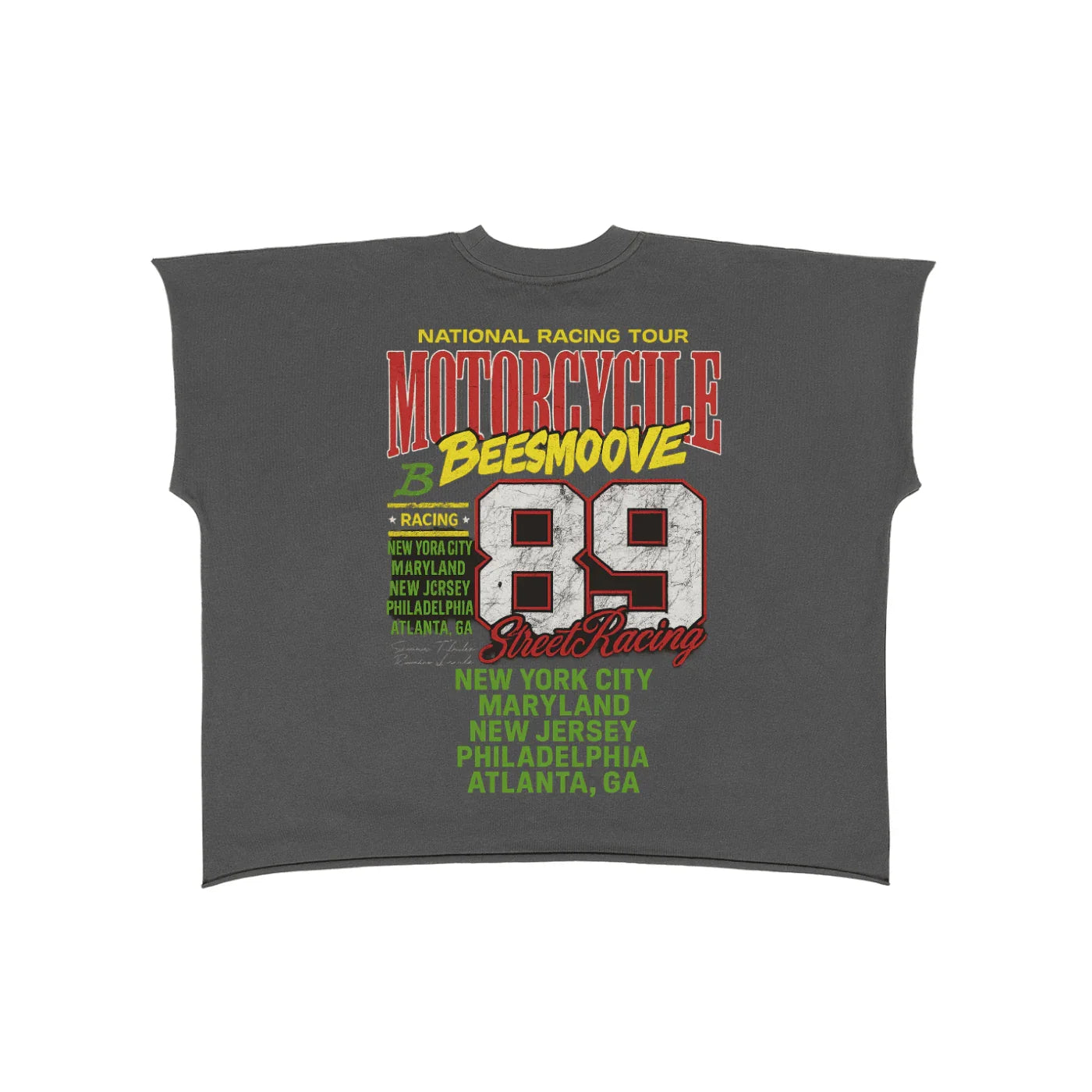 BEESMOOVE Racing Glory 89
Raw Edge Boxy Non-Shrink T-Shirt - Beesmoove