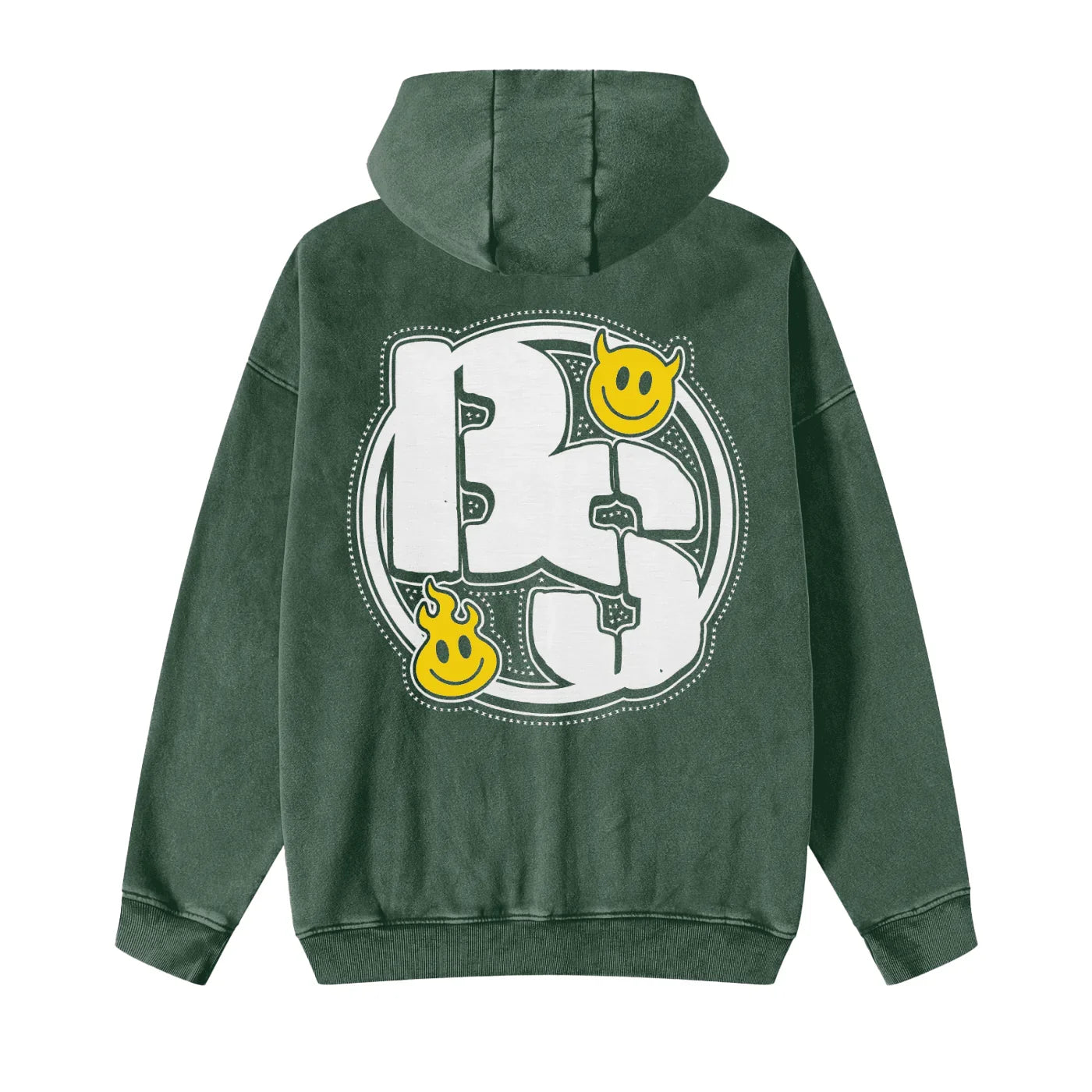 BEESMOOVE BeeSmiles Worldwide Washed Zip-Through Fleece Hoodie - Beesmoove