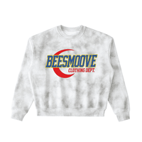 BEESMOOVE MOTION UNIT Dirty Washed Boxy Fleeced Sweatshirt - Beesmoove