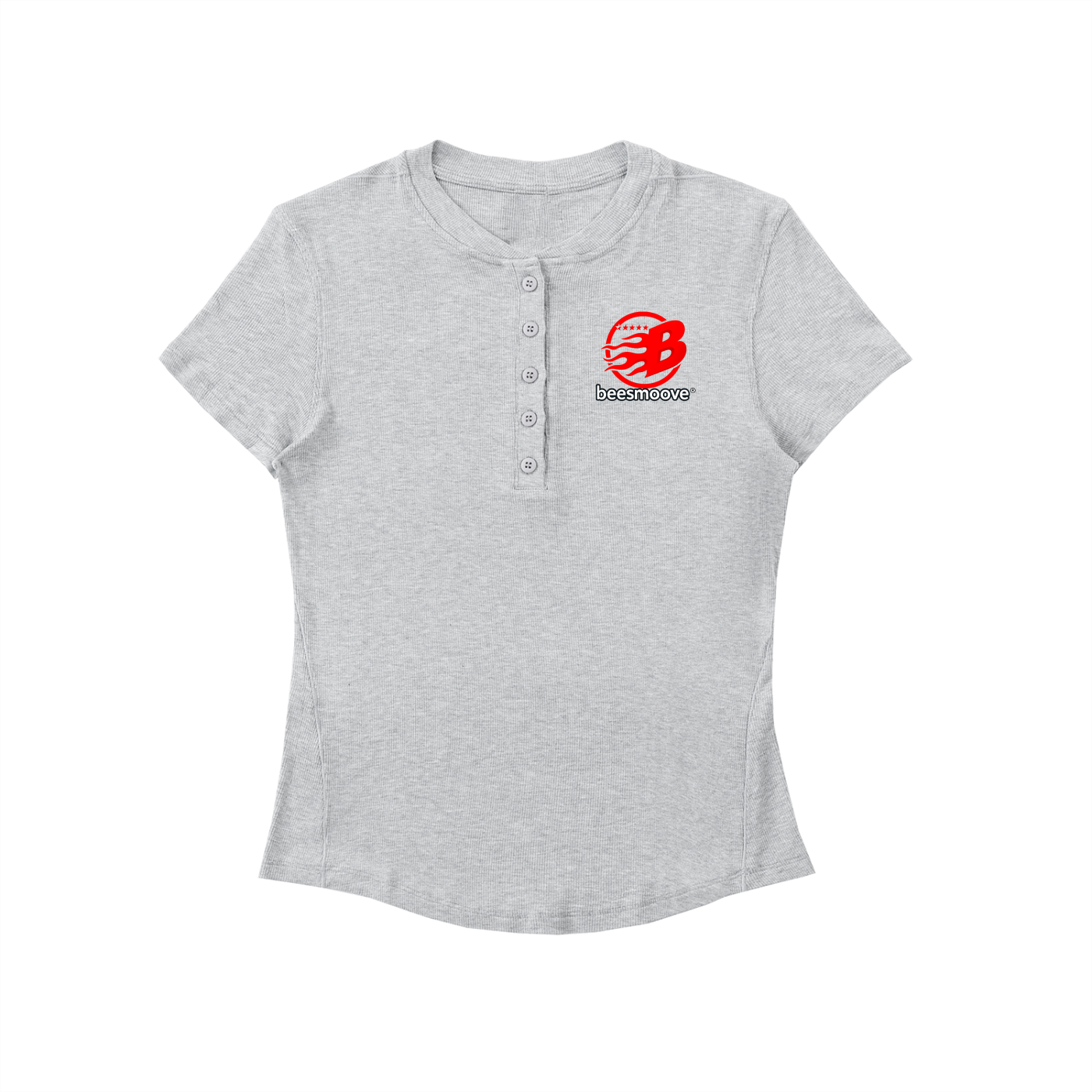 BEESMOOVE Modal Bodycon Henley Shirt - Beesmoove