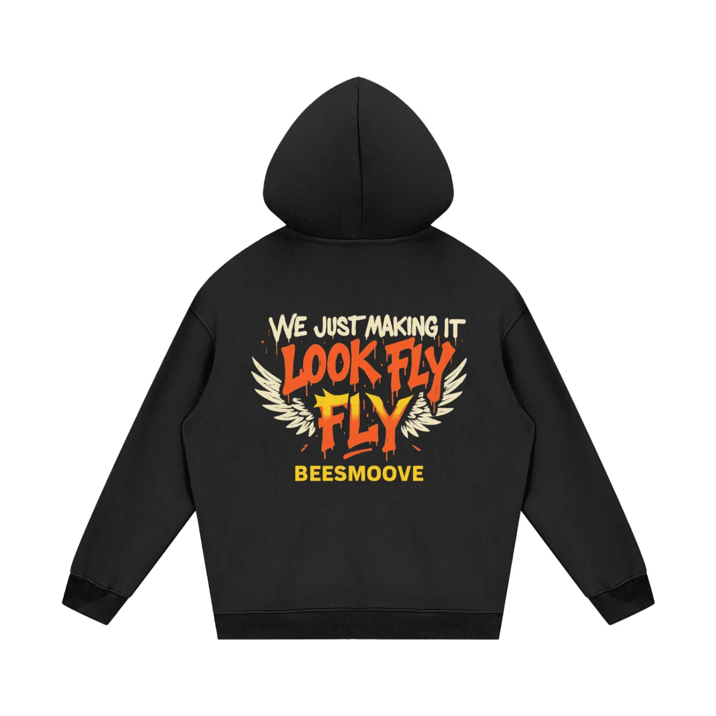 BEESMOOVE God wrote the vision Fleece Hoodie - Beesmoove