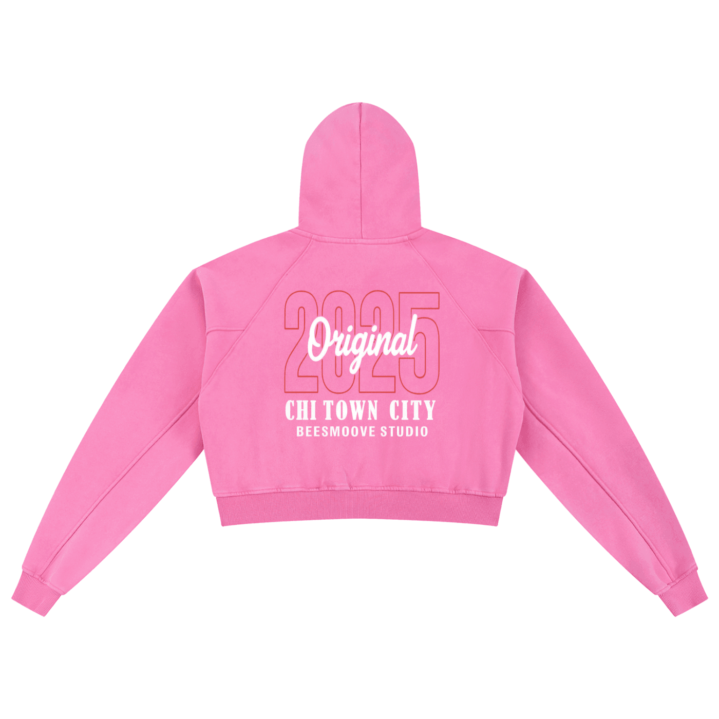BEESMOOVE BlackSouth Original 2025 Washed Cropped Hoodie - Beesmoove