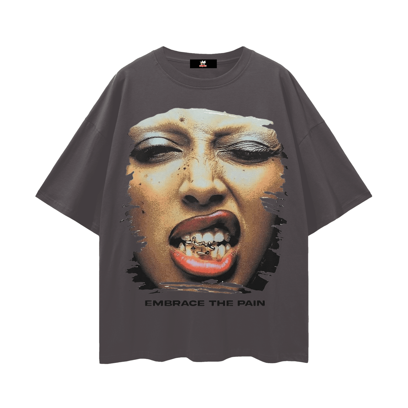 BEESMOOVE Chain Reaction Oversize Deep Drop Shoulder Tee - Beesmoove