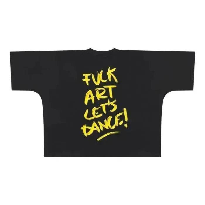 Beesmoove Abstract Art Oversize Boxy Tee - Beesmoove