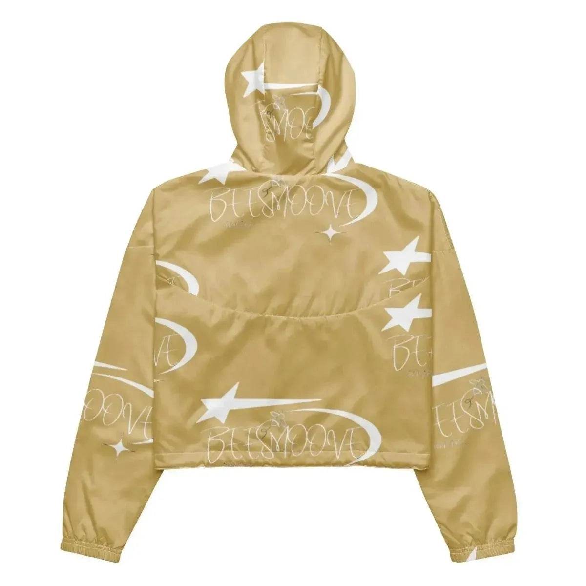 Beesmoove all star famous tan Women’s cropped windbreaker - Beesmoove