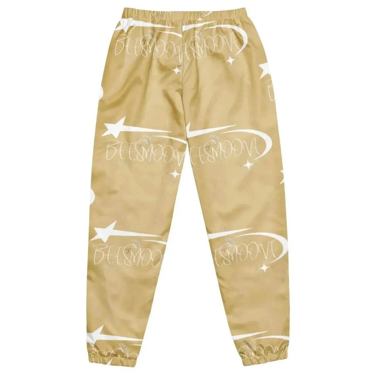 Beesmoove all star famous woman’s tan track pants - Beesmoove