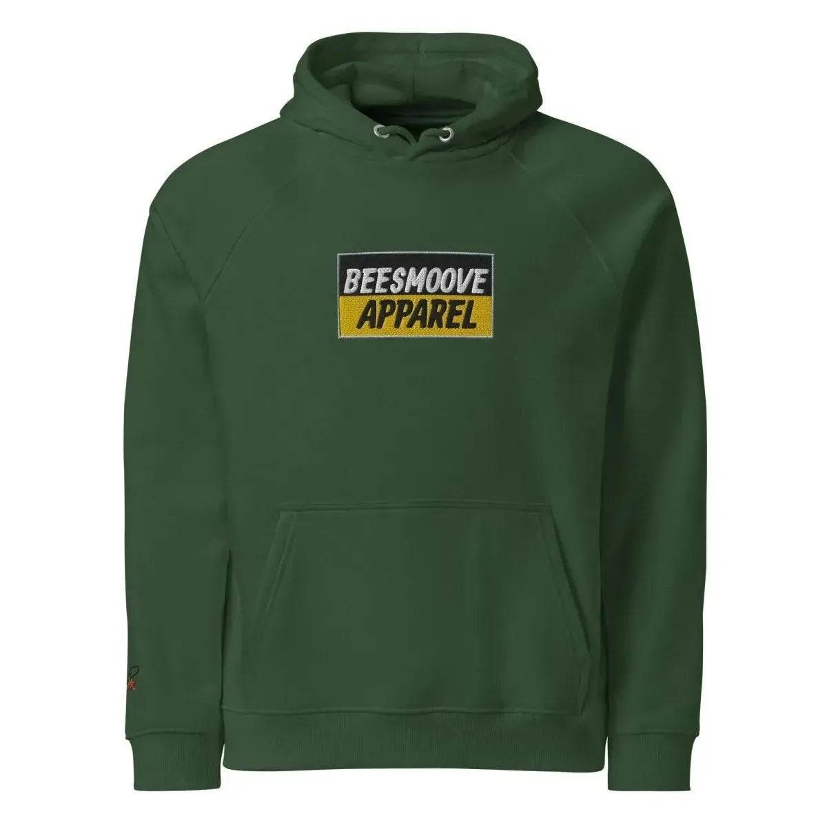 Beesmoove apparel black&gold mark Unisex eco raglan hoodie - Beesmoove