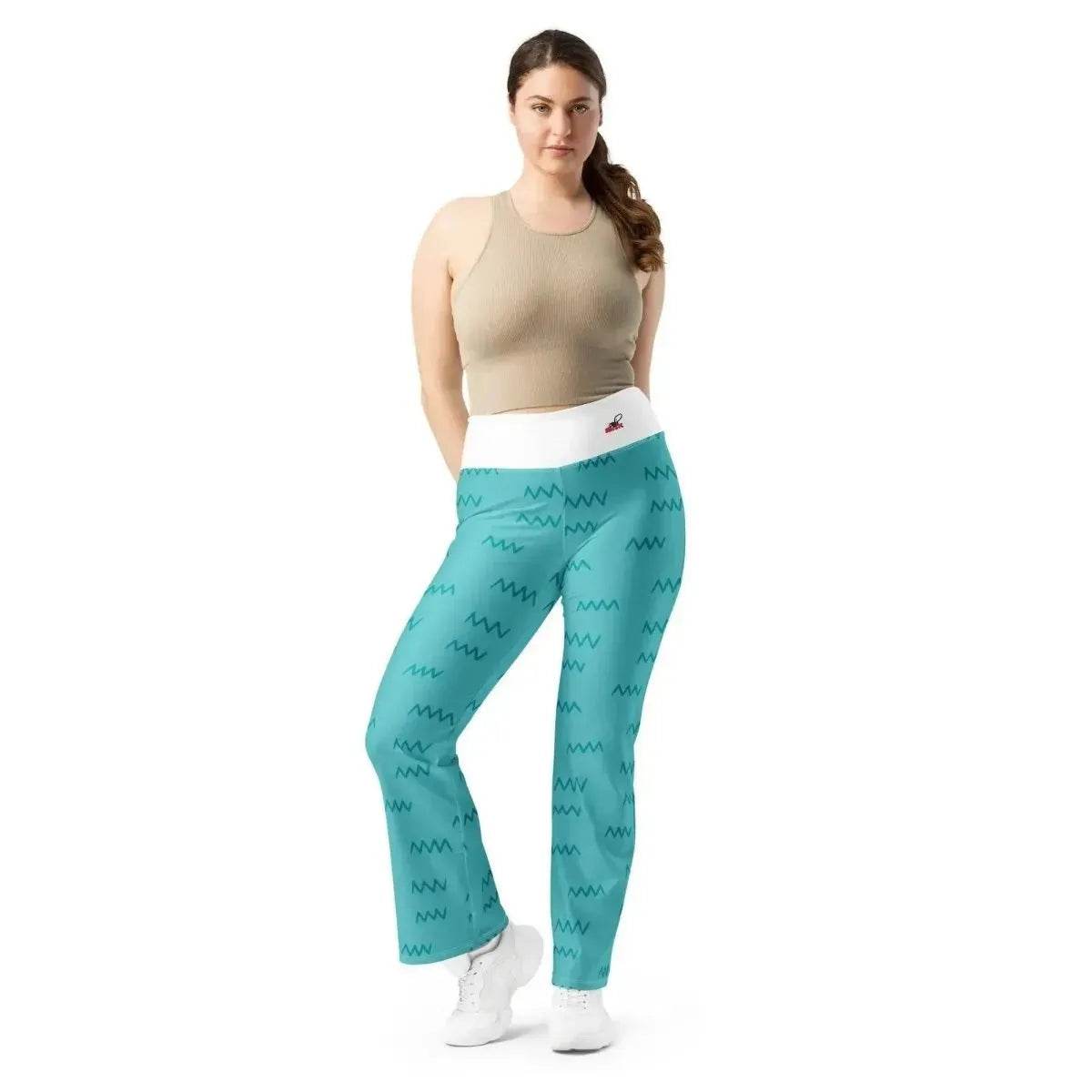 Beesmoove blue Dolphin Flare leggings - Beesmoove