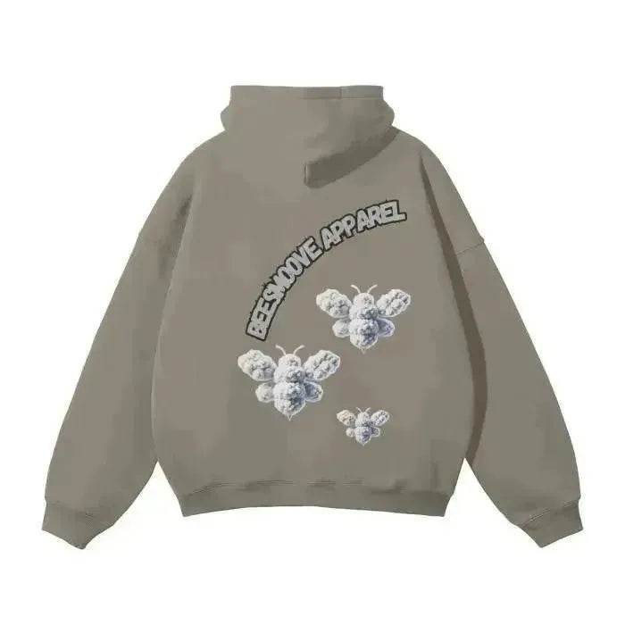 Beesmoove Cloud Loyalty Smoke Oversized Hoodie - Beesmoove