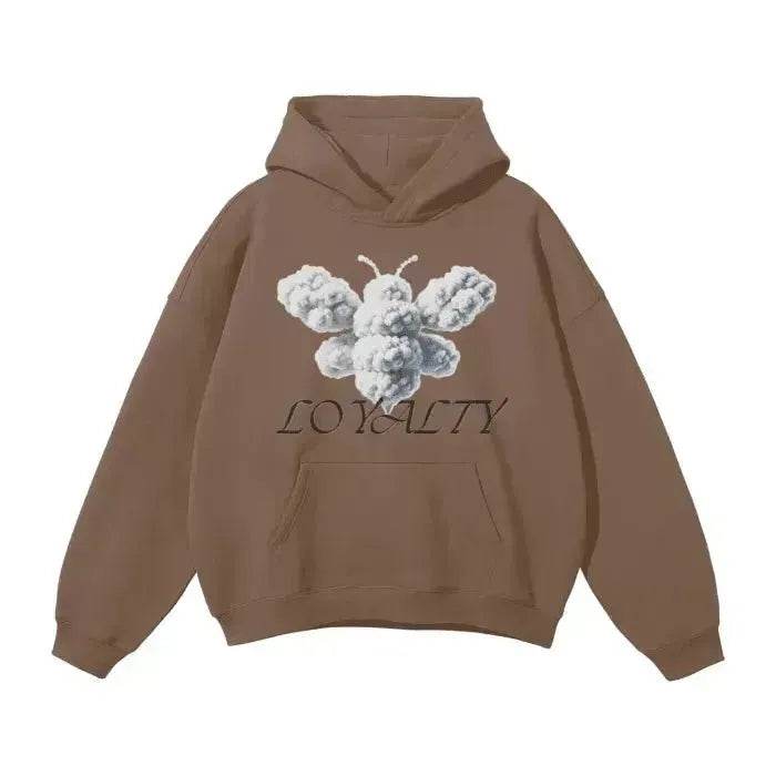 Beesmoove Cloud Loyalty Smoke Oversized Hoodie - Beesmoove