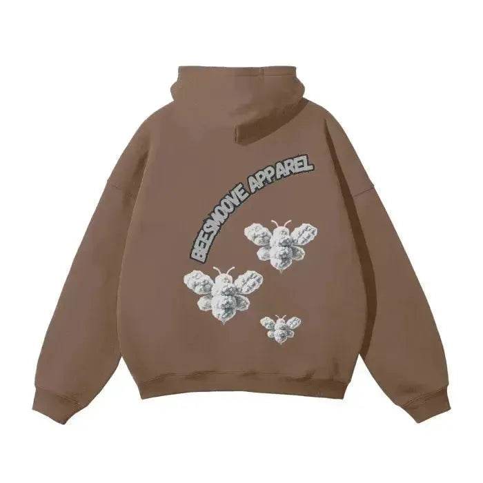 Beesmoove Cloud Loyalty Smoke Oversized Hoodie - Beesmoove