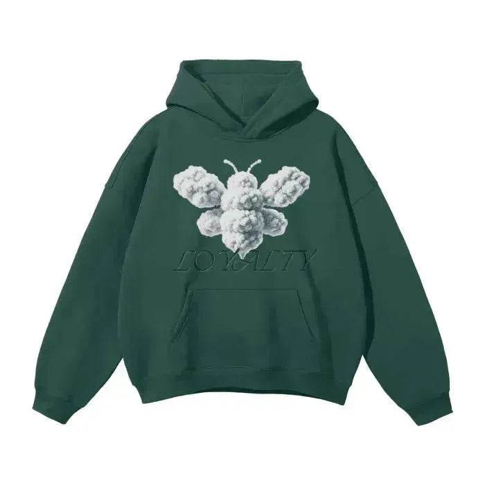 Beesmoove Cloud Loyalty Smoke Oversized Hoodie - Beesmoove