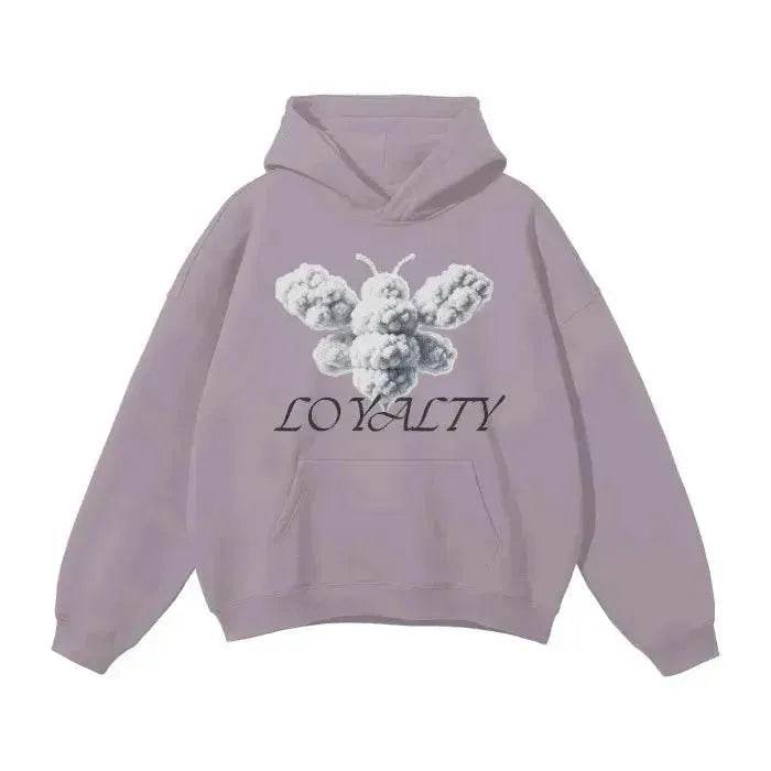 Beesmoove Cloud Loyalty Smoke Oversized Hoodie - Beesmoove