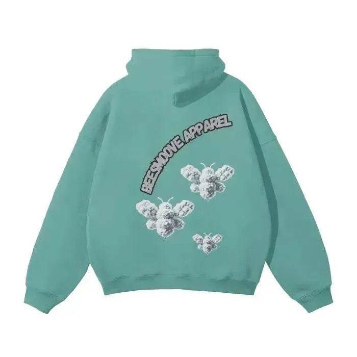 Beesmoove Cloud Loyalty Smoke Oversized Hoodie - Beesmoove