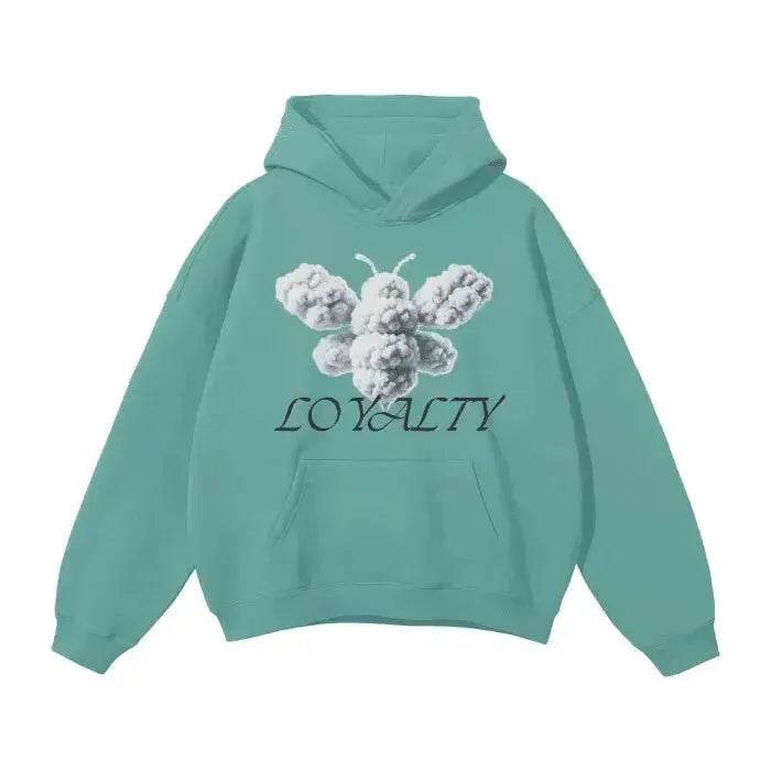 Beesmoove Cloud Loyalty Smoke Oversized Hoodie - Beesmoove