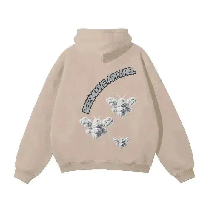 Beesmoove Cloud Loyalty Smoke Oversized Hoodie - Beesmoove
