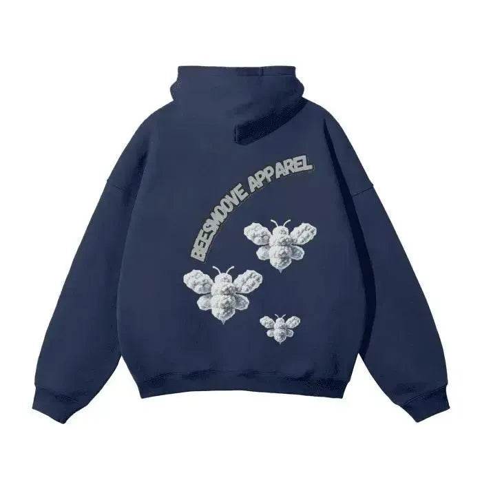 Beesmoove Cloud Loyalty Smoke Oversized Hoodie - Beesmoove