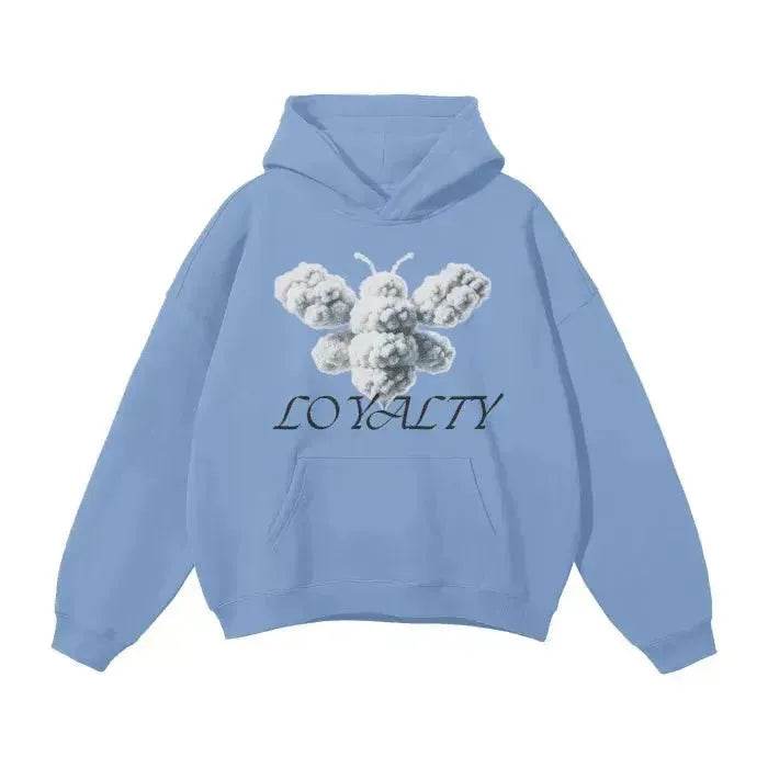 Beesmoove Cloud Loyalty Smoke Oversized Hoodie - Beesmoove