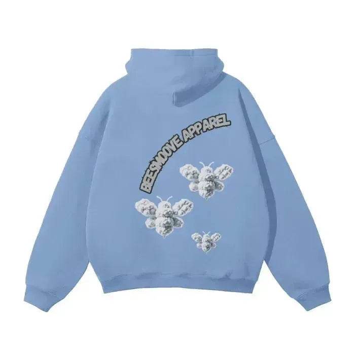 Beesmoove Cloud Loyalty Smoke Oversized Hoodie - Beesmoove