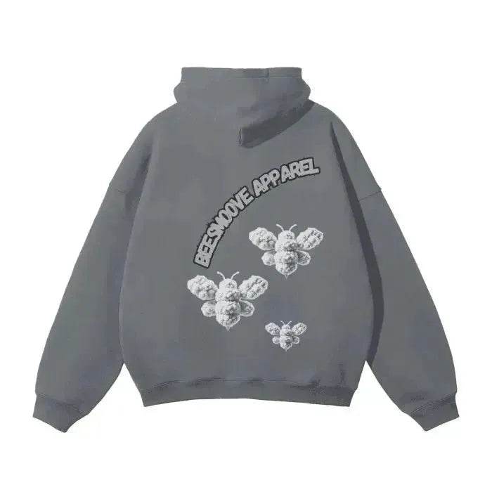 Beesmoove Cloud Loyalty Smoke Oversized Hoodie - Beesmoove