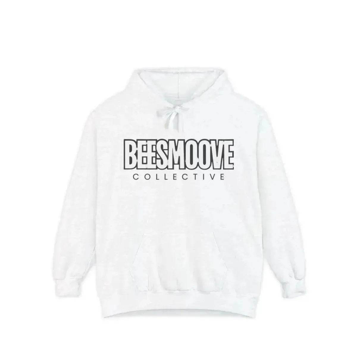 Beesmoove collective white black rare Unisex Garment-Dyed Hoodie - Beesmoove