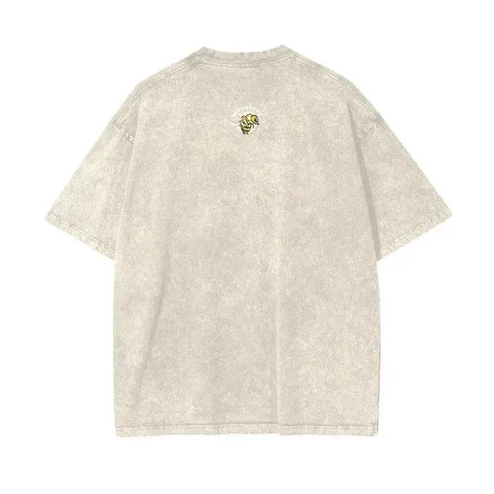 Beesmoove Divine Judgement Wash Oversize T-Shirt - Beesmoove