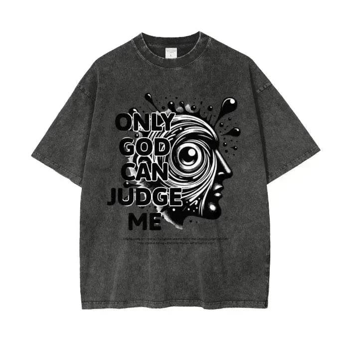 Beesmoove Divine Judgement Wash Oversize T-Shirt - Beesmoove