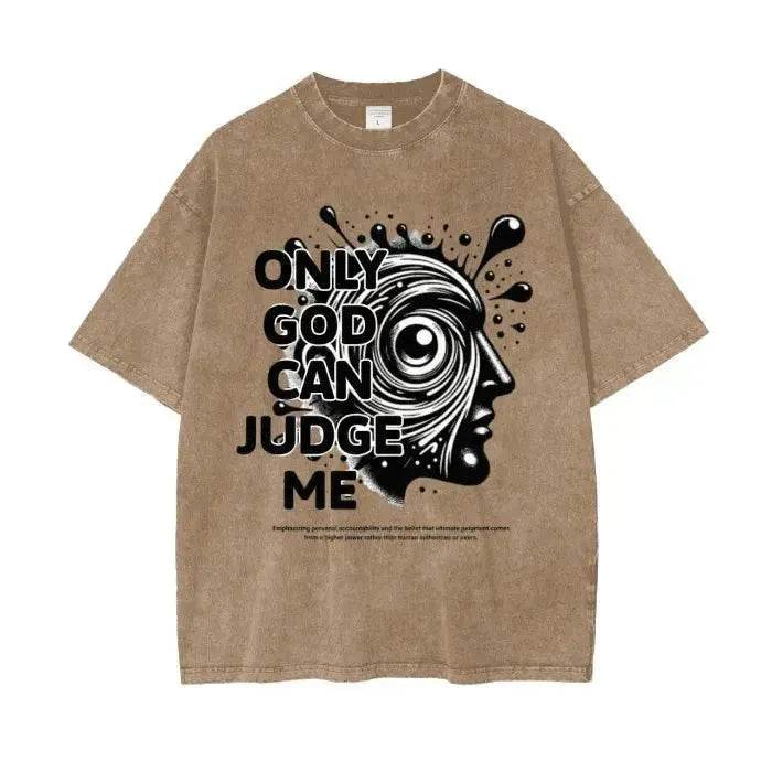 Beesmoove Divine Judgement Wash Oversize T-Shirt - Beesmoove