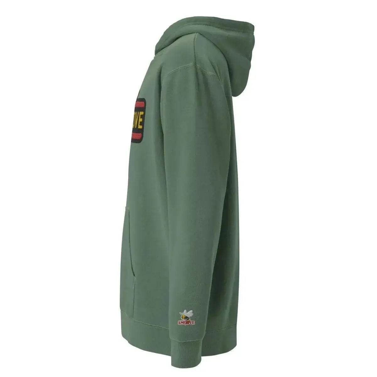 Beesmoove essence red pigment-dyed hoodie - Beesmoove