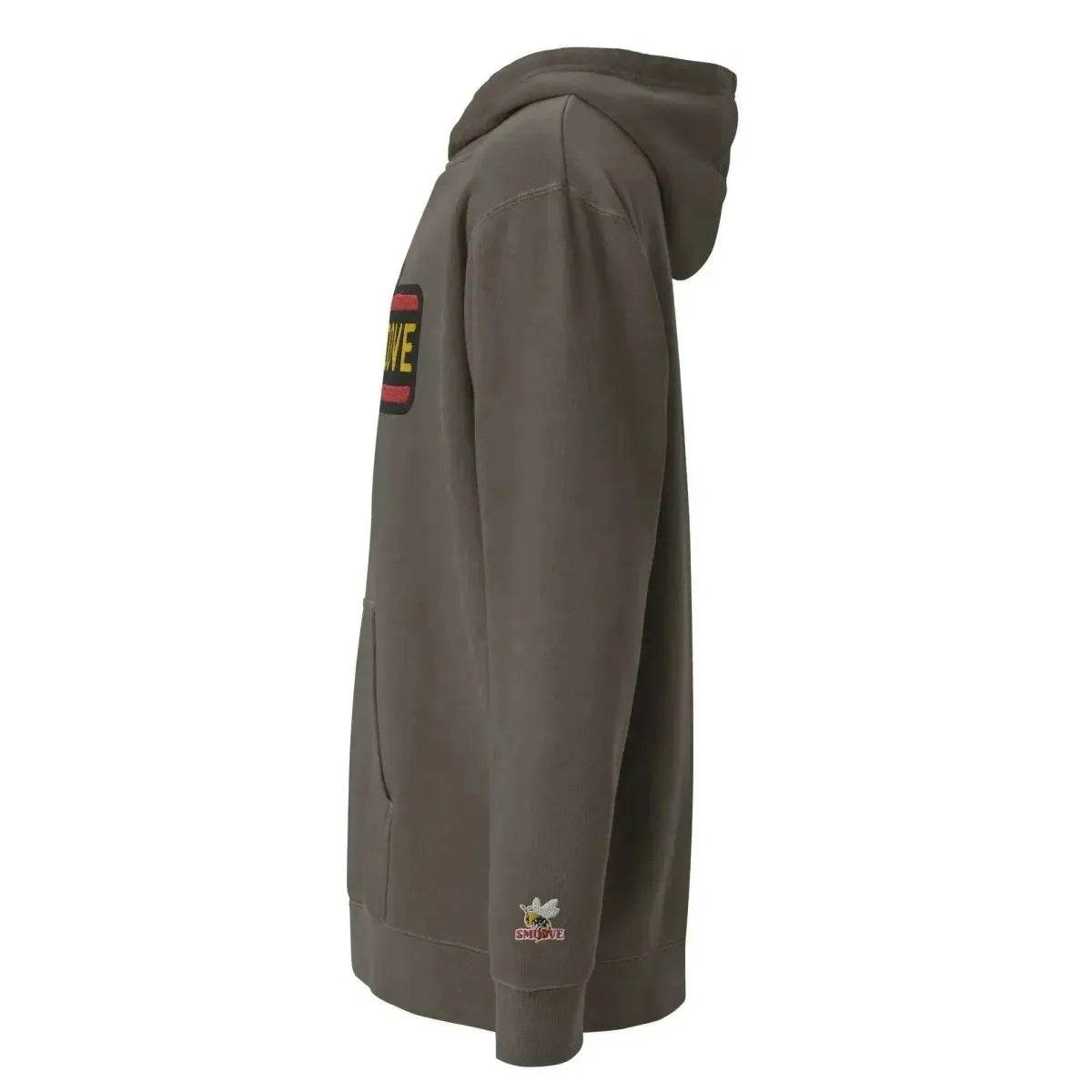 Beesmoove essence red pigment-dyed hoodie - Beesmoove