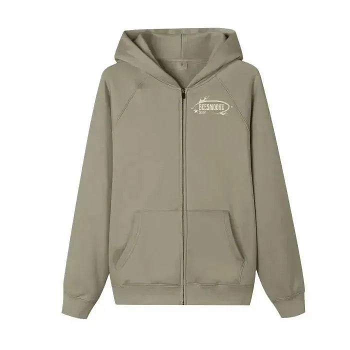 Beesmoove Essential Zip-Up Hoodie - Beesmoove