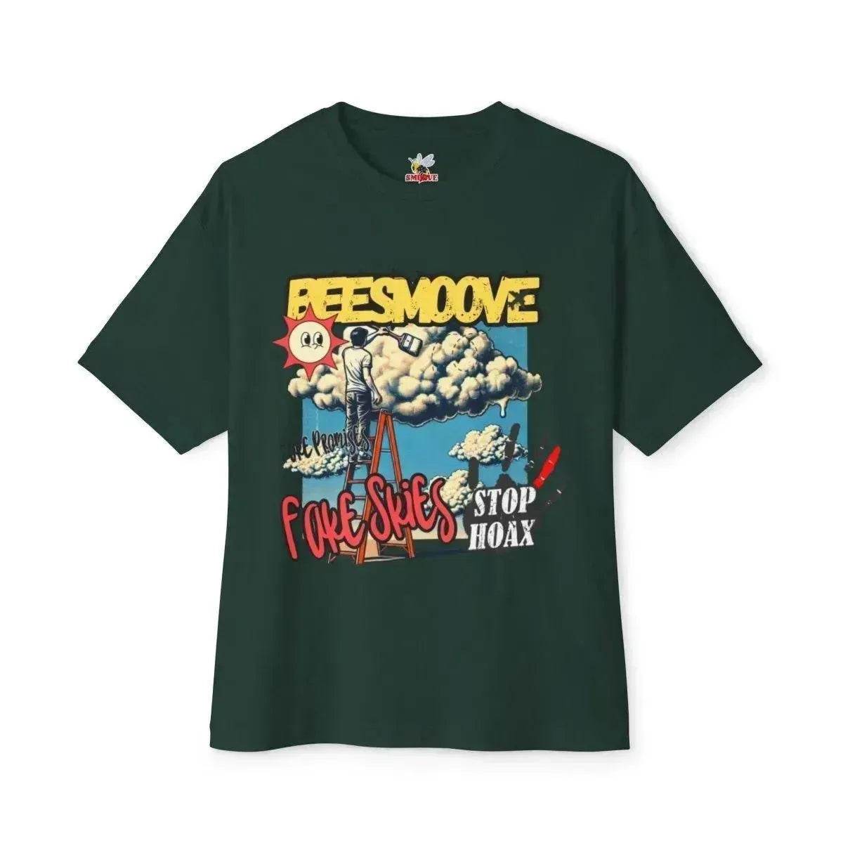 Beesmoove fake skies Oversized Boxy Tee - Beesmoove