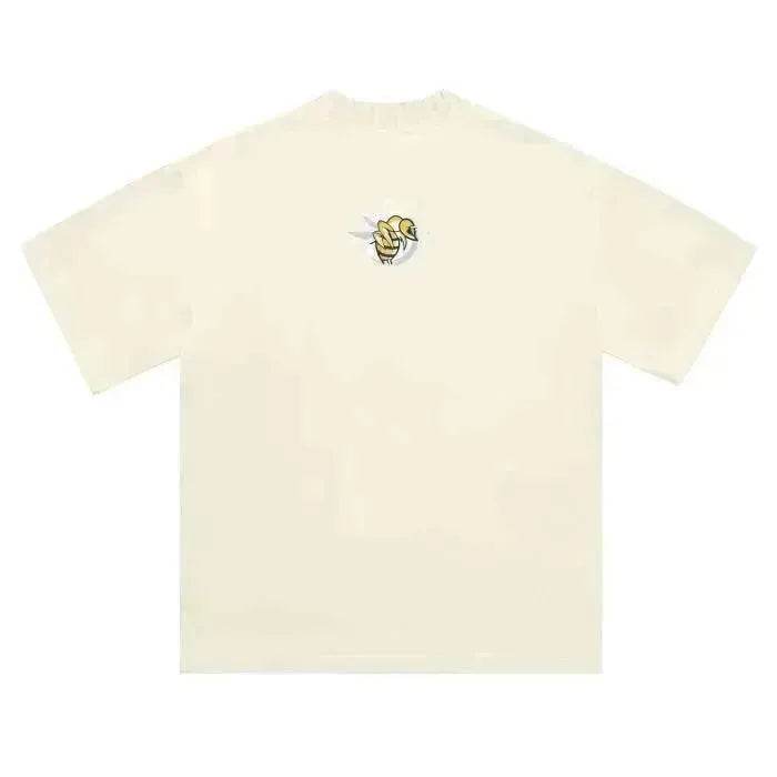 BEESMOOVE Flame Apparel Heavyweight Knitted Round Neck T-Shirt - Beesmoove