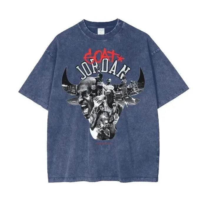 Beesmoove Goat*Jordan Wash Oversize T-Shirt - Beesmoove