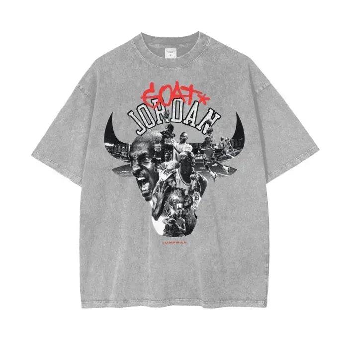 Beesmoove Goat*Jordan Wash Oversize T-Shirt - Beesmoove