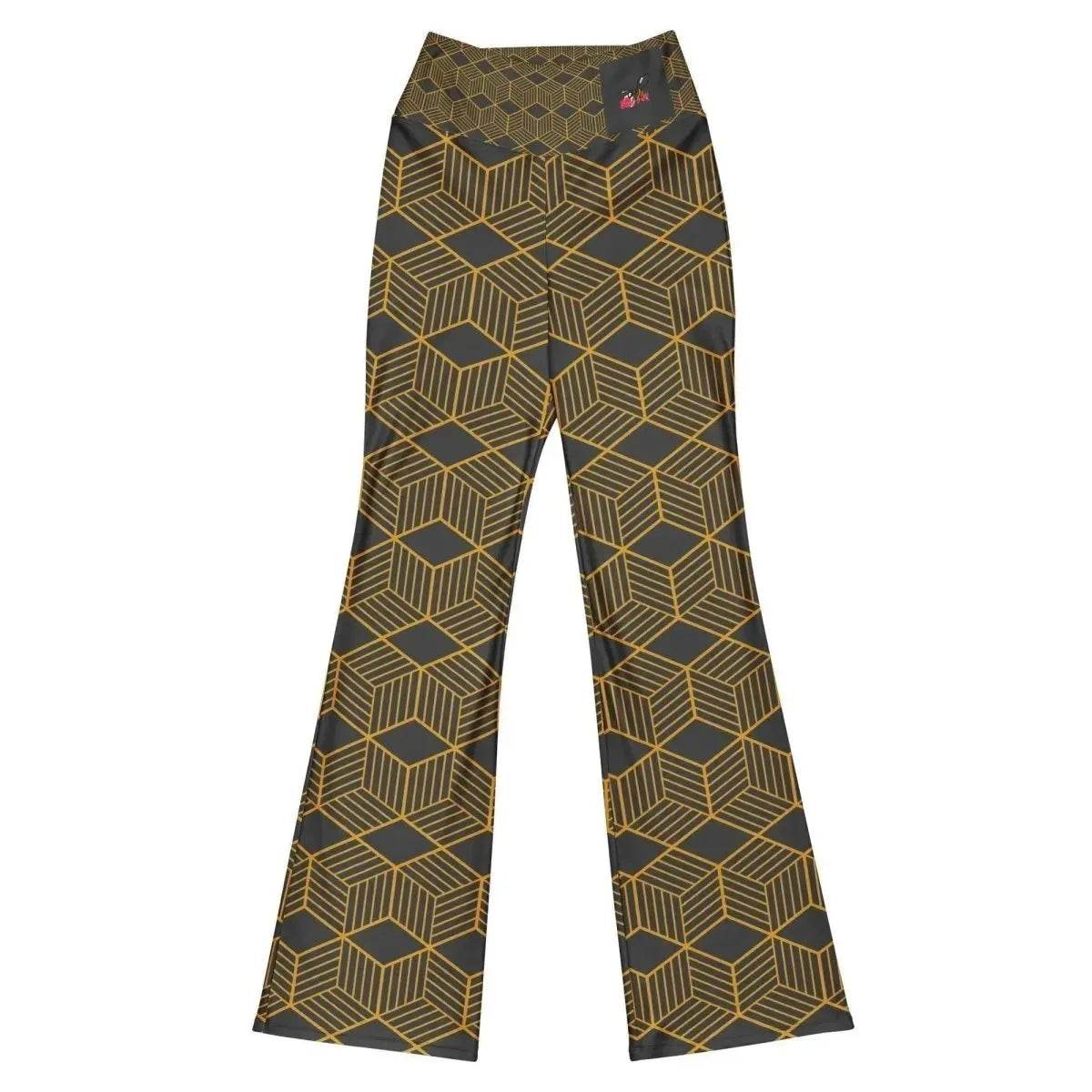 Beesmoove gold Diamond Flare leggings - Beesmoove