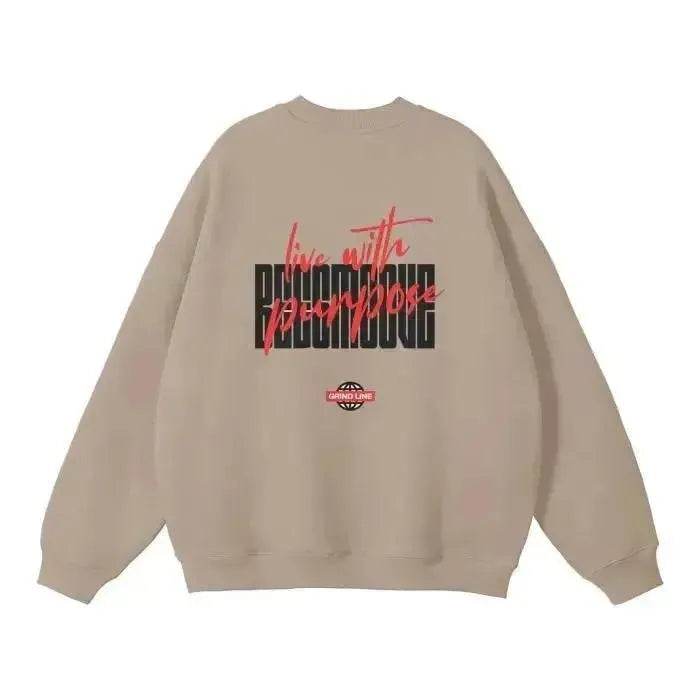 Beesmoove Grind Line 444 Solid Color Fleece Pullover - Beesmoove