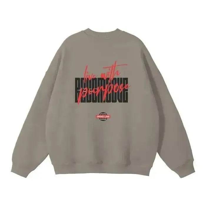 Beesmoove Grind Line 444 Solid Color Fleece Pullover - Beesmoove