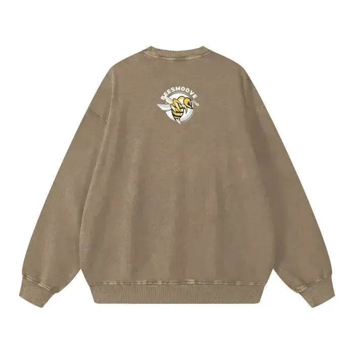 Beesmoove Hivebreaker Classic Edition Wash Oversize Sweatshirt - Beesmoove