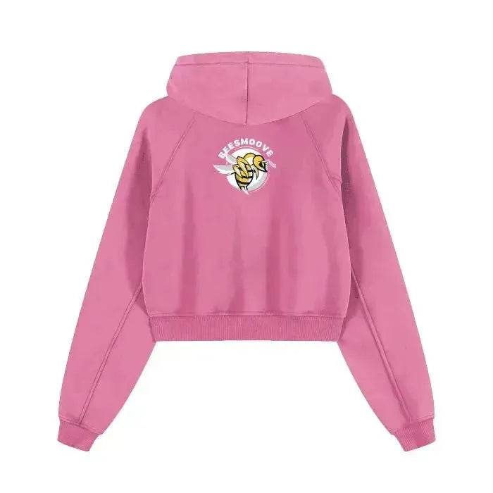 Beesmoove Hivebreaker Edition Cropped Zip-Through Hoodie - Beesmoove