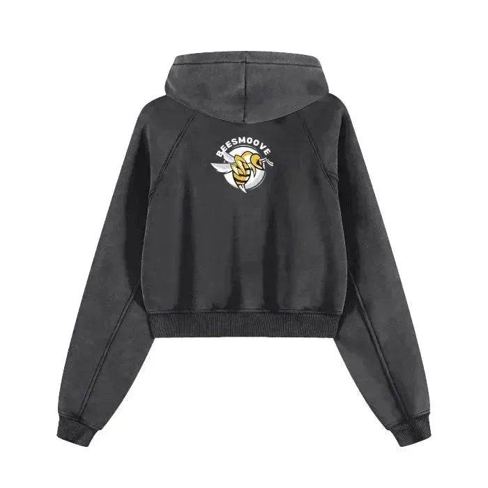 Beesmoove Hivebreaker Edition Cropped Zip-Through Hoodie - Beesmoove
