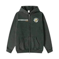 Beesmoove Hivebreaker Edition Prime Acid Washed Zip Hoodie Jacket - Beesmoove