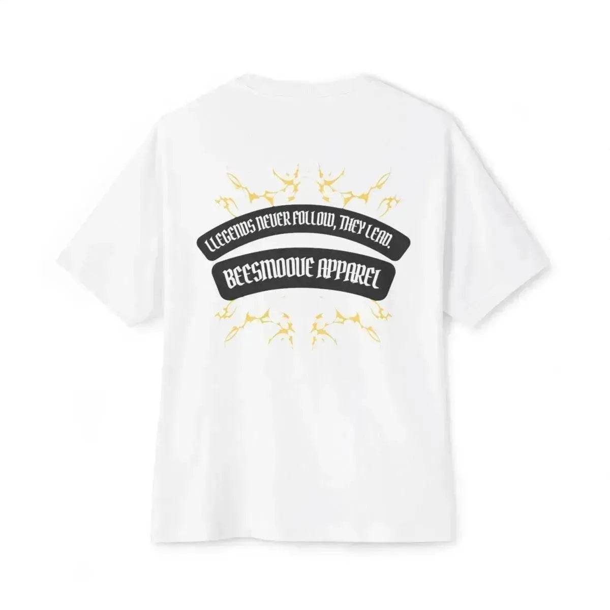 Beesmoove Legends never follow, they lead Oversized Boxy Tee - Beesmoove
