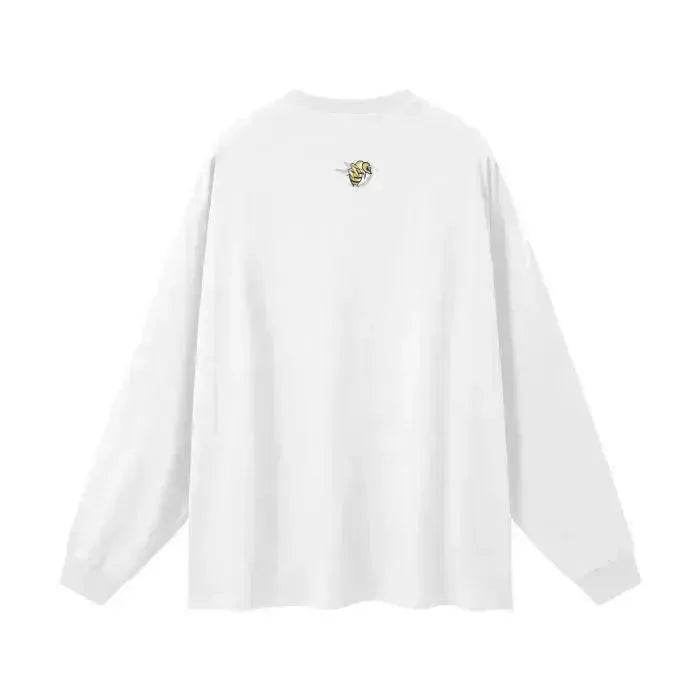 Beesmoove Minimalist Cotton Long Sleeve Tee - Beesmoove