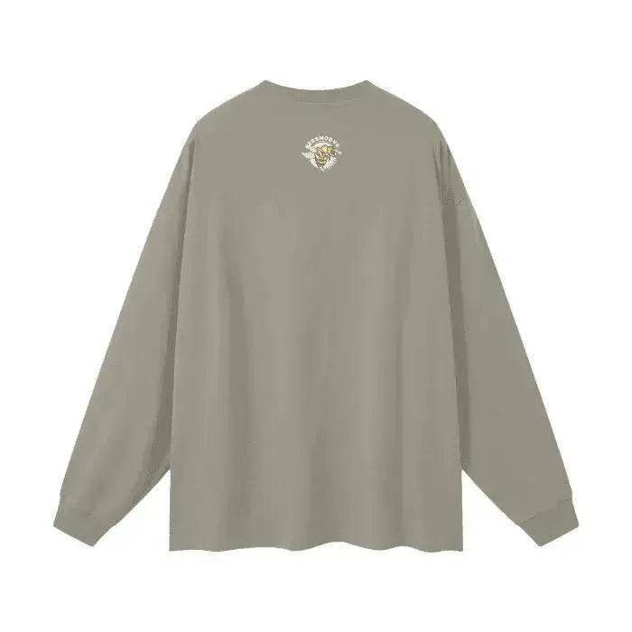 Beesmoove Minimalist Cotton Long Sleeve Tee - Beesmoove