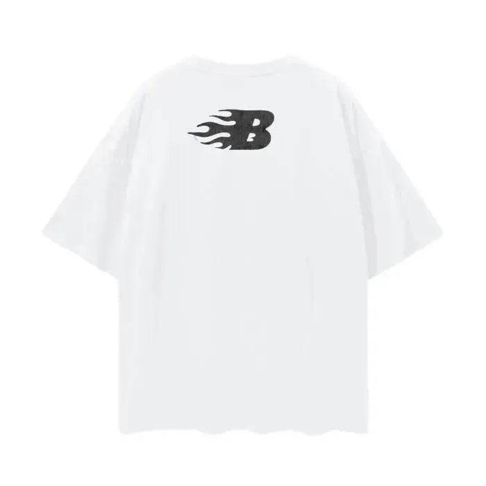 BEESMOOVE No Risk No Story Oversize Deep Drop Shoulder Tee - Beesmoove